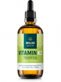 KOMPLETNÍ SORTIMENT - Woldohealth Vitamín K2 Vegan MK-7 200 µg 50 ml
