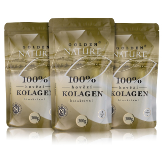 Kompletní sortiment - 2+1 Golden Nature Hovězí kolagen Bioaktivní (Kolagenní peptidy) 900g