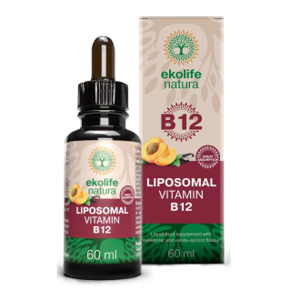 Kompletní sortiment - Ekolife natura Liposomal Vitamin B12 60ml (Lipozomální vitamín B12)