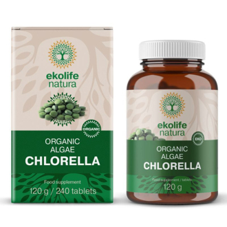 Kompletní sortiment - Ekolife natura Algae Chlorella Organic 240 tablet