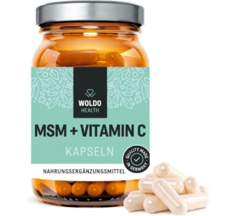 KOMPLETNÍ SORTIMENT - Woldohealth MSM s Vitamínem C 180 kapslí