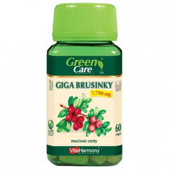 Kompletní sortiment - Giga Brusinky 7.700 mg - pro zdraví močových cest - 60 tbl.