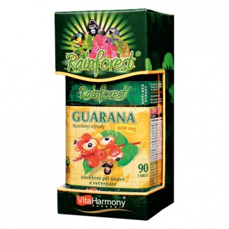 Kompletní sortiment - RainForest® Guarana 800 mg - 90 tbl.