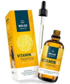 Kompletní sortiment - Woldohealth Vitamin D3 Kapky ( 1000 I.U. ) 50 ML