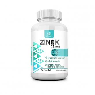 KOMPLETNÍ SORTIMENT - Allnature Zinek 25 mg 60 tbl.