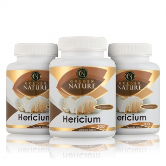 Akční balíčky 2+1 - 2+1 Golden Nature Hericium 30% polysacharidů 300 cps.