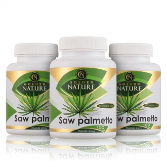 AKČNÍ BALÍČKY 2+1 - 2+1 Golden Nature Saw Palmetto 45% mastných kyselin 300 cps.