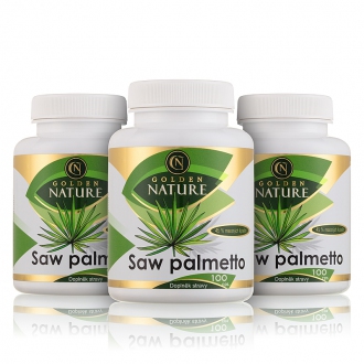 Akční balíčky 2+1 - 2+1 Golden Nature Saw Palmetto 45% mastných kyselin 300 cps.