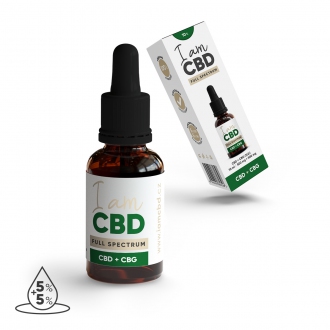 KOMPLETNÍ SORTIMENT - Iam CBD Full spectrum CBD 5 % + CBG 5 % konopný olej 10 ml