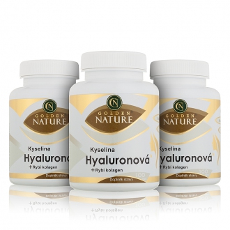 Problematika - 2+1 Golden Nature Kyselina hyaluronová+Rybí kolagen+Vit. C 300 cps.