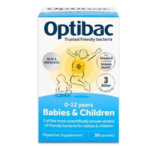 Kompletní sortiment - Optibac Babies and Children (Probiotika pro miminka a děti) 30 x 1,5g sáček