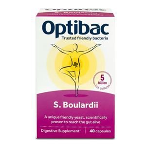 KOMPLETNÍ SORTIMENT - Optibac Saccharomyces Boulardii (Probiotika při průjmu) 40 kapslí