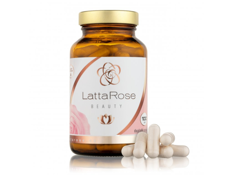 LattaRose Beauty doplněk stravy pro zdravý růst vlasů a nehtů 100 cps. + dárek Golden Nature Slunečnicové semínko 100g zdarma