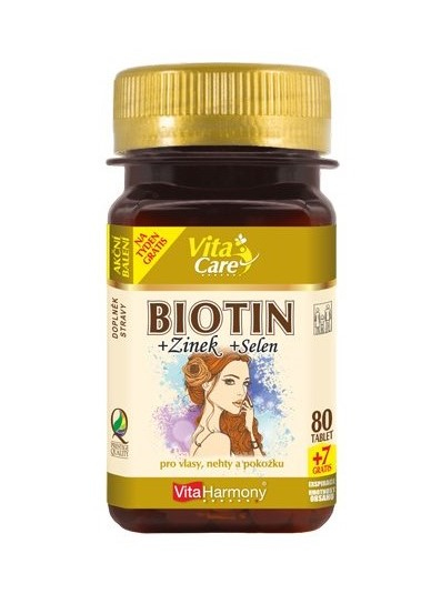 VitaHarmony Biotin + Zinek + Selen 87 tbl.