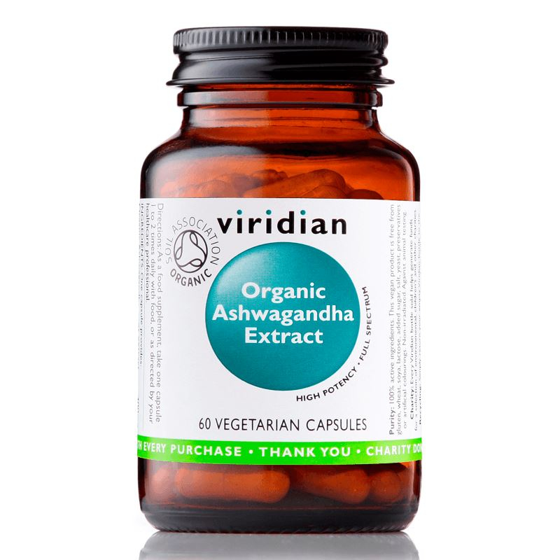 Viridian Ashwagandha Extract 60 kapslí Organic