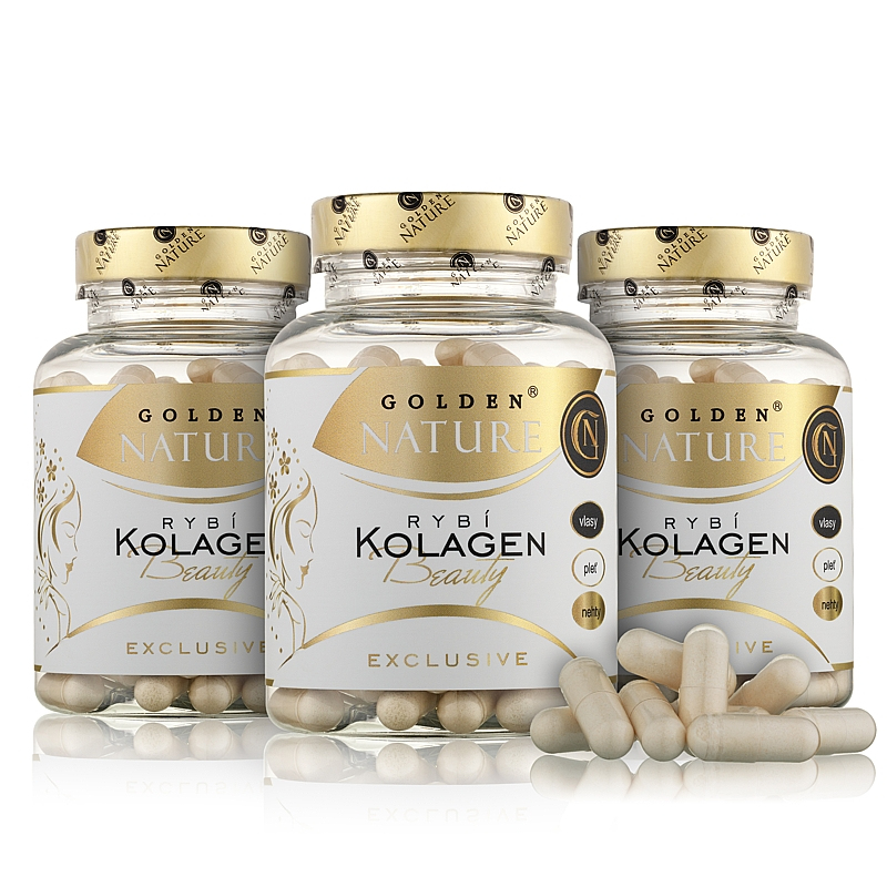 2+1 GN Exclusive Rybí kolagen Beauty complex 300 cps. + dárek Golden Nature Goji 80g zdarma