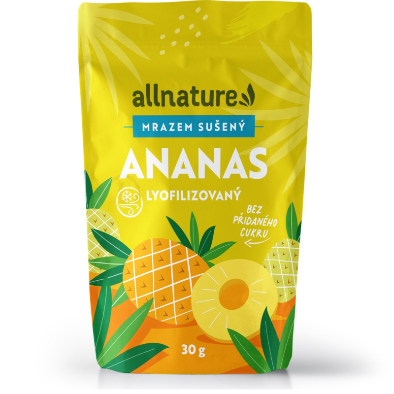 Allnature Ananas sušený mrazem kousky 30 g - Allnature