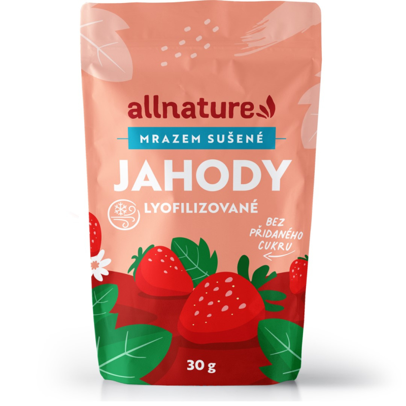 Allnature Jahody sušené mrazem 30 g - Allnature