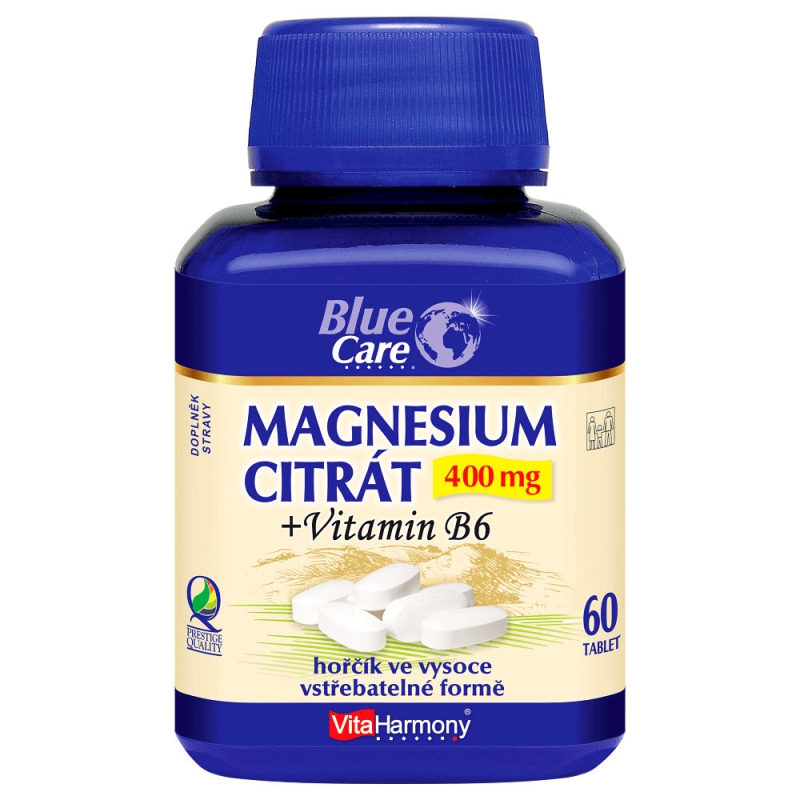 Magnesium citrát 400 mg + Vitamin B6 - 60 tbl. - Vitaharmony