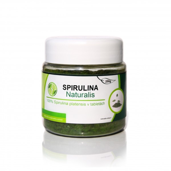 Spirulina Naturalis - 250g + dárek Zinek Forte 25 mg - 30 tbl. zdarma