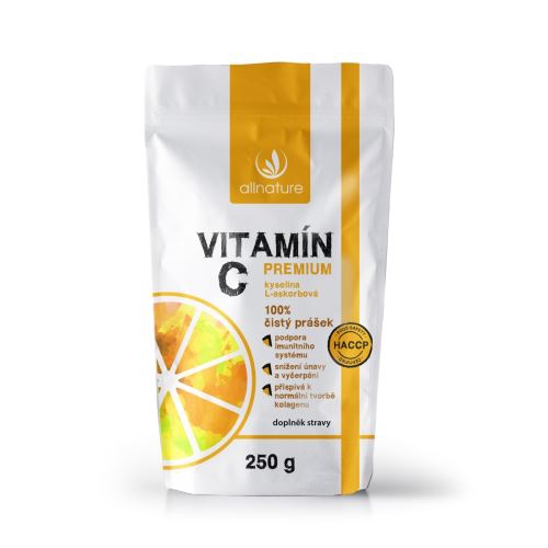 Allnature Vitamín C prášek Premium 250 g - Allnature