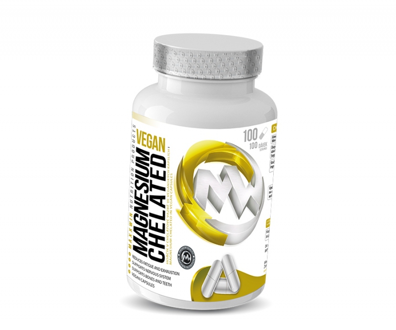 MaxxWin Magnesium chelate vegan 120 cps.