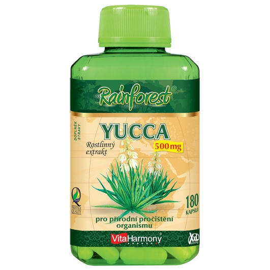 Yucca 500 mg - 180 kapslí, XXL economy