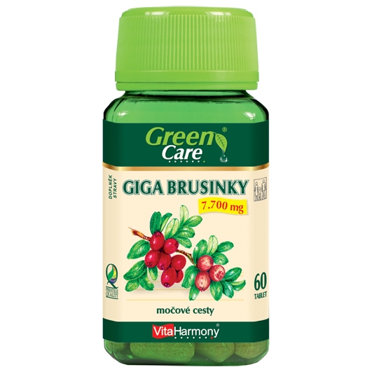 Giga Brusinky 7.700 mg - pro zdraví močových cest - 60 tbl. - Vitaharmony