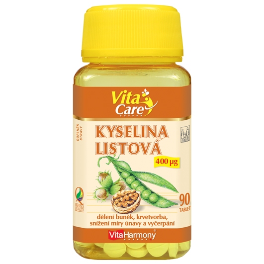 Kyselina listová 400 µg - 90 tbl.