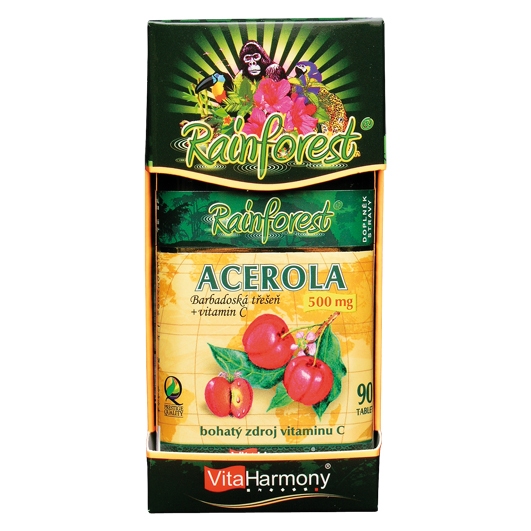 Acerola 500 mg &amp; Vitamin C 250 mg - 90 tbl.