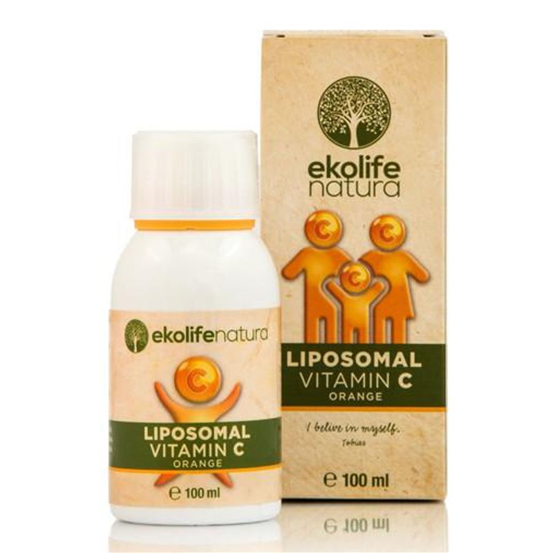 Ekolife natura Liposomal Vitamin C 500mg 100ml pomeranč (Lipozomální vitamín C)