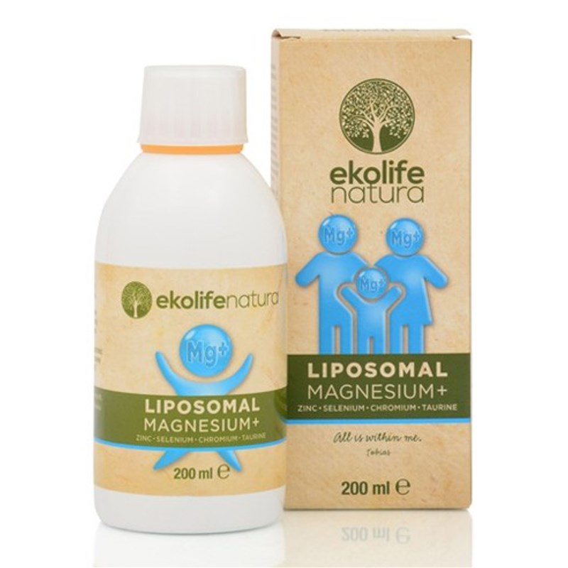 Ekolife Nature Liposomal Magnesium+ 200ml (Lipozomální hořčík) + dárek Golden Nature Chia semínka 100g zdarma