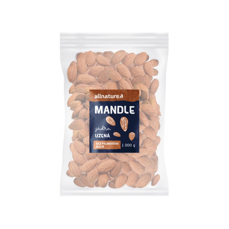 Allnature Mandle uzené 1000 g - Allnature