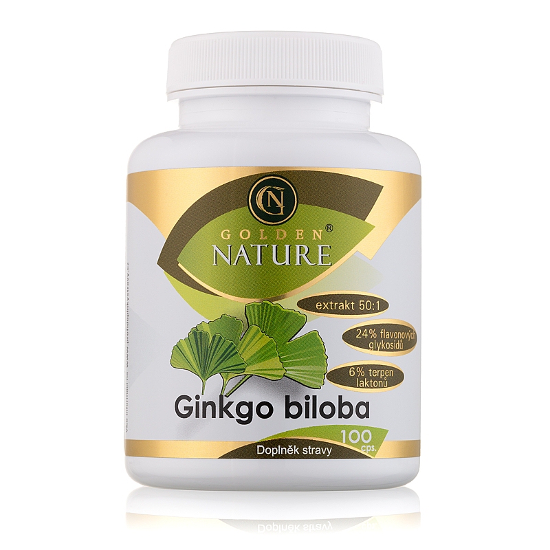 Golden Nature Ginkgo Biloba extrakt 50:1 60mg 100 cps.