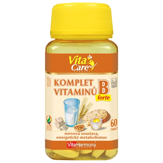 Komplet vitaminů B forte, 60 tbl. - Vitaharmony