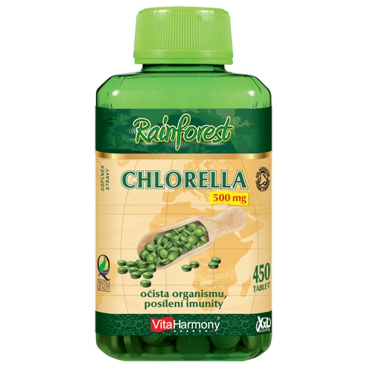 Chlorella 500 mg - 450 tbl., XXL economy - Vitaharmony