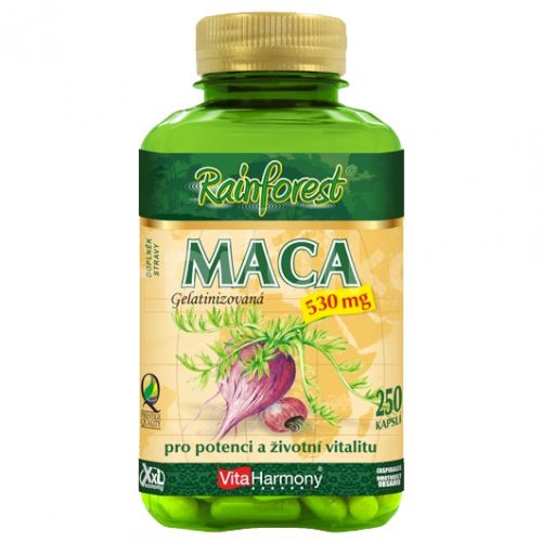 Maca 530 mg - 250 kapslí, XXL economy - Vitaharmony