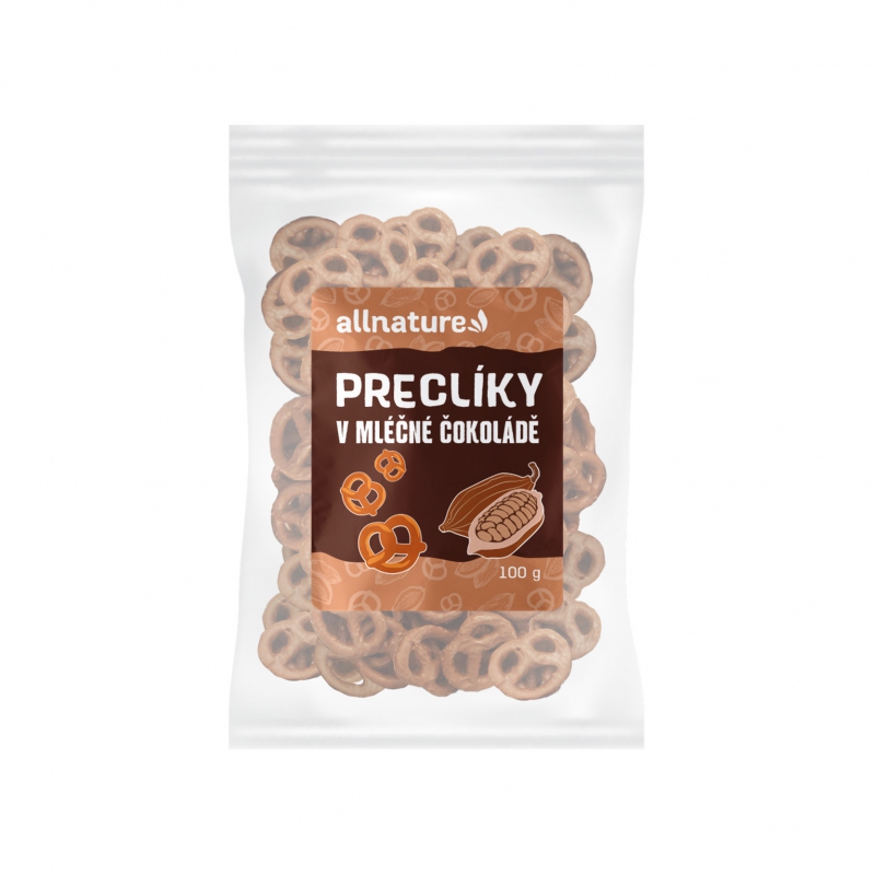 Allnature Preclíky v mléčné čokoládě 100 g - Allnature