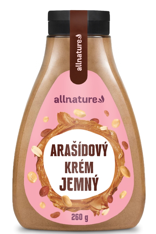 Allnature Arašídový krém jemný 260 g