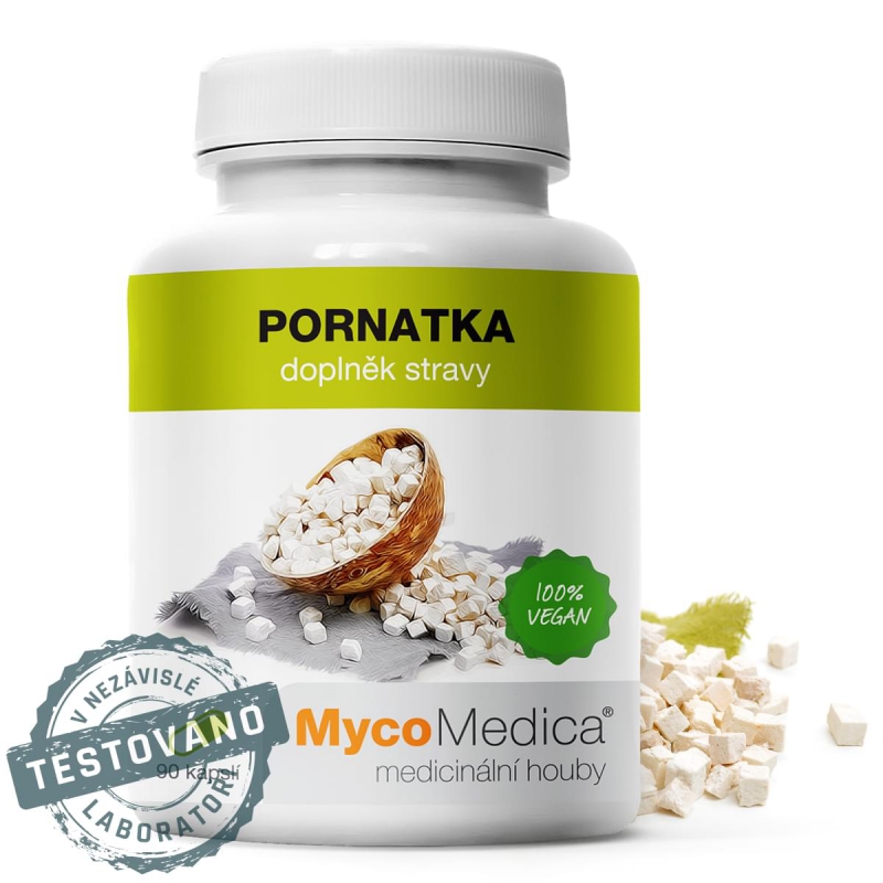 MycoMedica Pornatka 90 cps. + doprava zdarma + dárek Golden Nature Slunečnicové semínko 100g zdarma