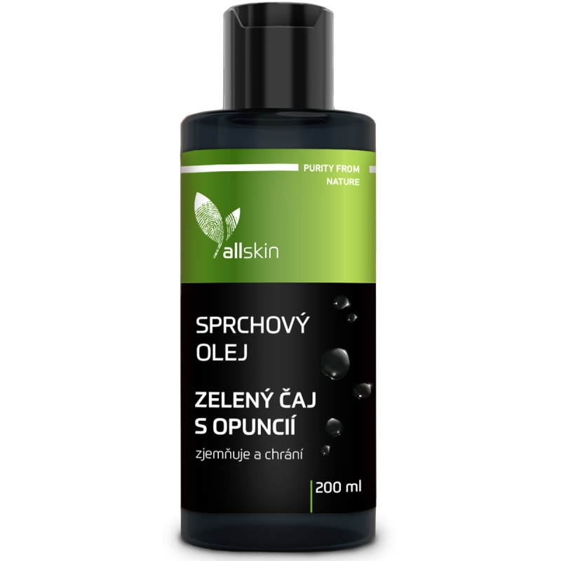 Allskin sprchový olej Zelený čaj s opuncií 200 ml