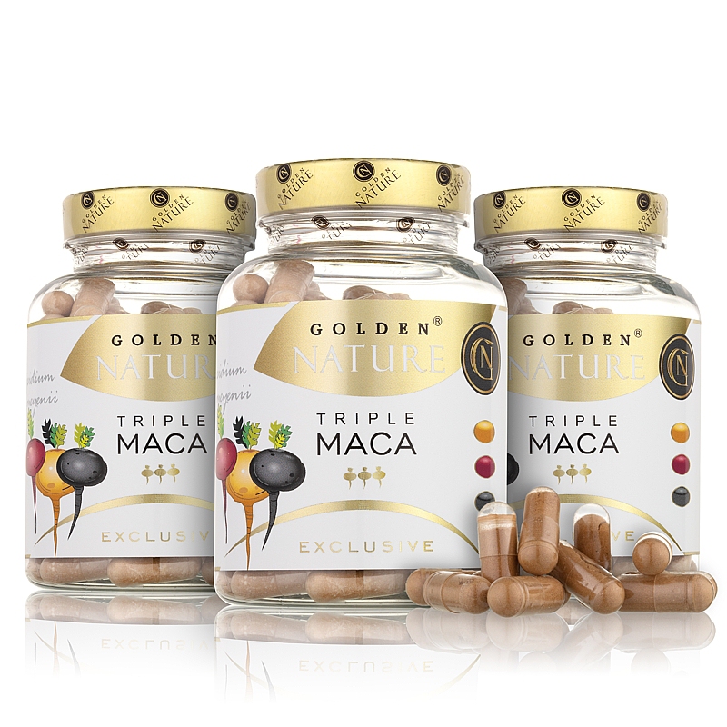 2+1 GN Exclusive Triple Maca 300 cps. - Golden Nature