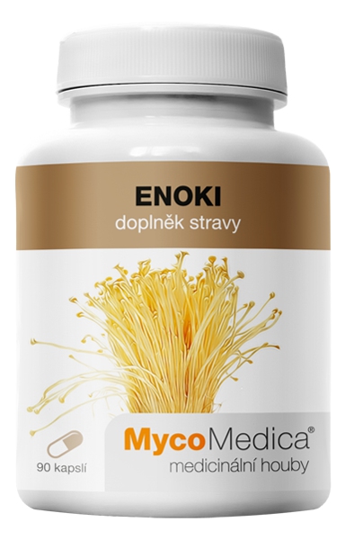 MycoMedica Enoki 90 cps. + doprava zdarma + dárek Golden Nature Slunečnicové semínko 100g zdarma