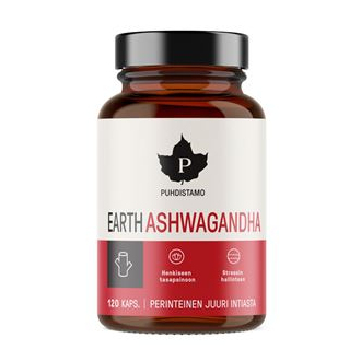 Puhdistamo Earth Ashwagandha BIO 120 kapslí