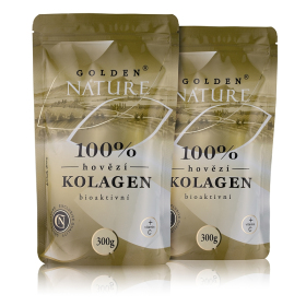 1+1 Golden Nature Hovězí kolagen Bioaktivní (Kolagenní peptidy) 600g