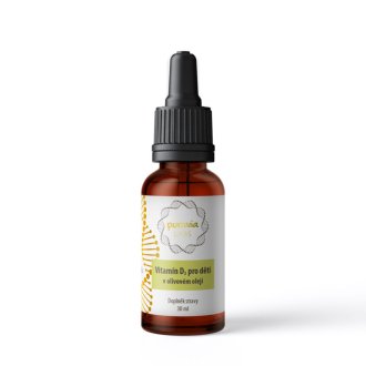 Puravia LABS Vitamín D3 pro děti v olivovém oleji, 30 ml