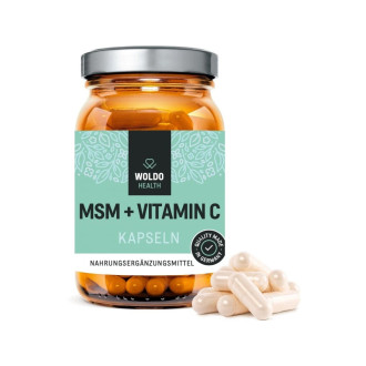 Woldohealth MSM s Vitamínem C 180 kapslí
