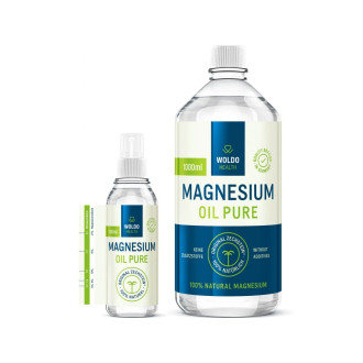 WoldoHealth Hořčíkový olej 1000 ml + 100 ml