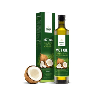 Woldohealth MCT olej 500 ML ( 100% KOKOSOVÉHO OLEJE)