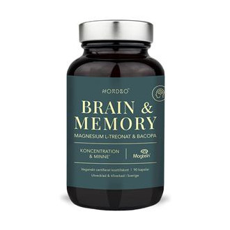 Nordbo Brain and Memory 90 kapslí (Magtein and Bacopa)